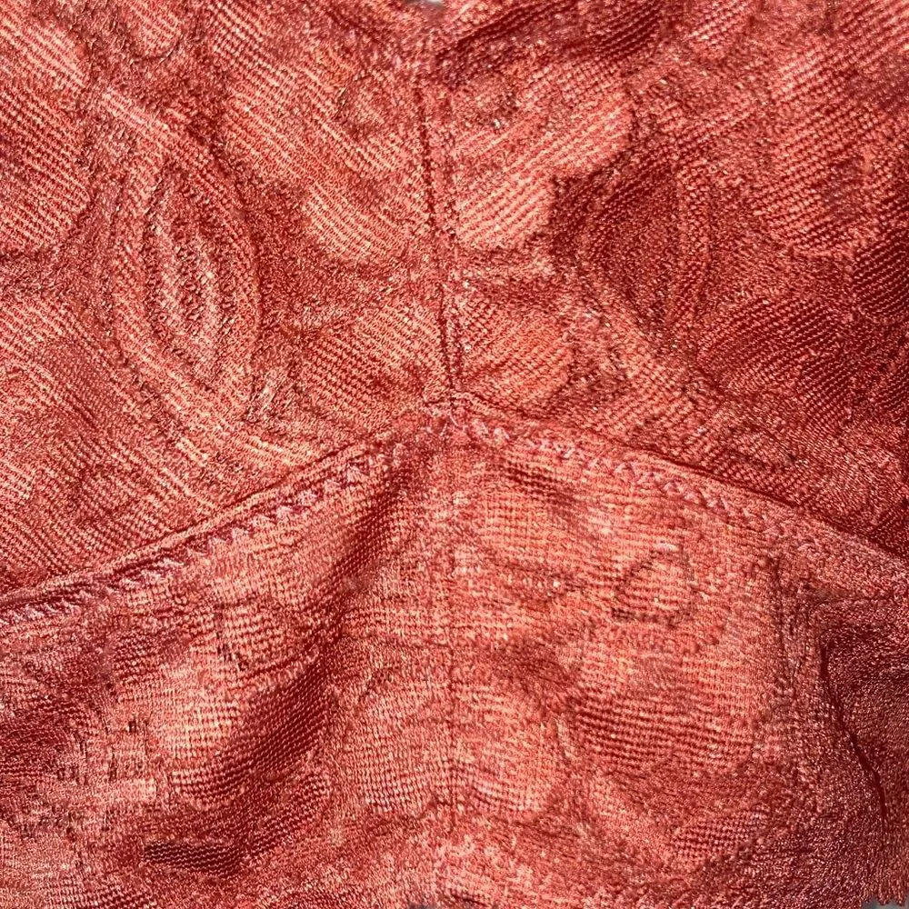 INTIMATELY FREE PEOPLE Lace Racerback Bralette Orange Rust Womens Medium